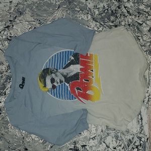 David Bowie womens graphic baseball cut tee
